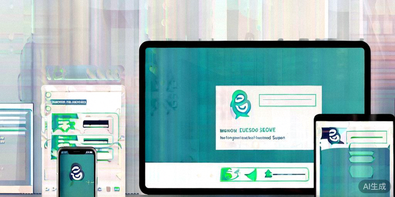 多设备屏幕同步显示统一的客户服务界面，包括聊天窗口、工单系统和客户信息面板，象征全渠道服务整合